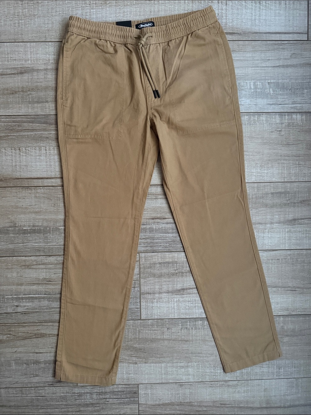 NWT Buffalo Jeans Pietro Twill Pull-On Pants Khaki Small